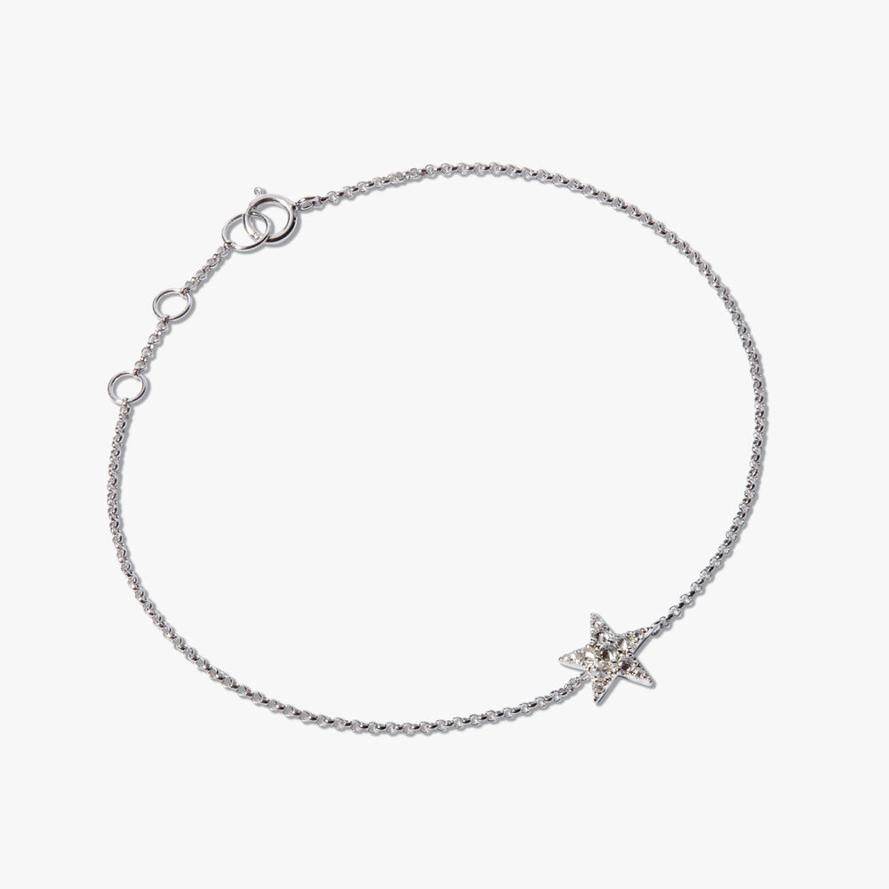 Love Diamonds 18ct White Gold Diamond Star Bracelet | Annoushka jewelley